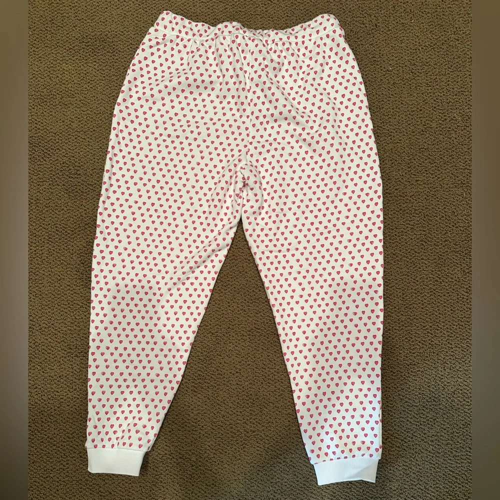Roller Rabbit pink heart sweatpants size L - Picture 3 of 3
